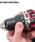 Edge Deck Tool For Hidden Fastening With 1/16 Inch Spacing, Fits 5 1/4 To 5 3/4 Inch Wood Decking, drill with manual adjustment