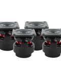 Built Different Heavy Duty Level Adjustable Roller Casters, 1100 Lb Capacity Machine Movers And Work Table Gliders set of four with black housing.