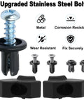 Upgraded Tailgate Rubber Bumper Cushions Kit With 4 Heavy Duty Metal Bolts For Ford F150 5.5 6.5 Foot Box 2015 2020