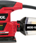 Corded Quarter Sheet Palm Sander With Solid 2 Amp Motor For Smooth Wood Refinishing And Drywall Sanding Fingertip Control Easy Glide Action A Straight Shooter Shop Staple For DIY Work And Fine Finish Tasks, featuring micro-filtration. 