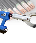 JHNKOJ Rechargeable Electric Hydraulic Cable Cutters With 80Kn Capacity For Easy Wire Snipping featuring a durable design and cutting head.
