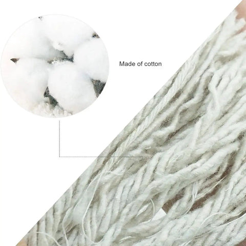 Close-up of natural beige braided cotton rope alongside cotton detail. Braided Cotton Rope Half Inch Natural Beige Soft Utility Cord Fifty Feet For DIY Projects Home And Garden All Purpose Heavy Duty Craft Rope For Camping And Outdoor Use
