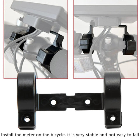 Grab And Go Electric Bicycle LCD Display Holder And Bike Instrument Bracket For LCD3U LCD8H LCD8HU Durable Plastic Mount Strong Practicability Secure Fit Quick Mount Ideal For Commuter E Bikes