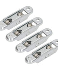 Heavy Duty Stainless Steel Double Wheel Roller Pulleys 4 Pack for Sliding Closet Doors and Cabinet Windows Easy Swap Smooth Ride