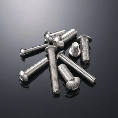 3/8-16 Button Head Socket Cap Screws Stainless Steel 304 A2 70 Fully Threaded Allen Hex Drive Bolts 1-1/2 Inch Long 15 Pack