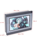 7 Inch HMI PLC Touchscreen Panel With DC 24V 5A Power 2 Channel K Type Thermocouple Temperature Measurement display dimensions