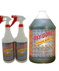 OXY-GONE rust remover and metal treatment kit: two spray bottles and 128 oz jug, Quality Chemical