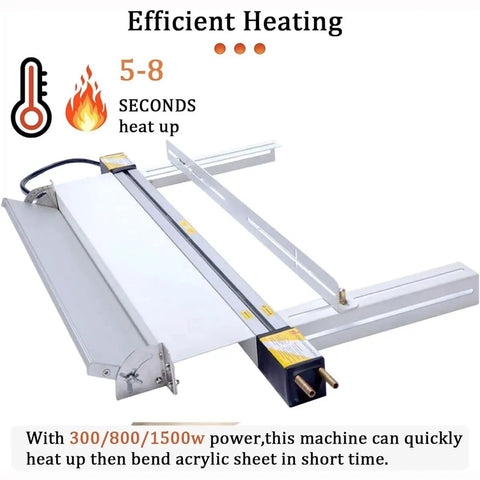 Heavy Duty Acrylic Bender Heater With Smart Angle Bracket Setup And Rapid Water Cooling Loop Manual Hot Plastic Pvc Bending Machine For Sign Shops And No Hassle Workshop Builds 1250Mm with quick heat up feature.
