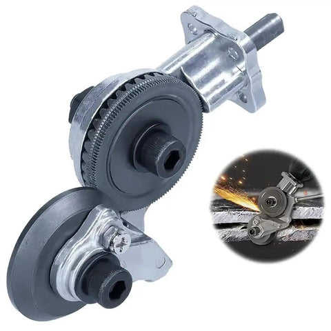 Universal Power Drill Sheet Metal Cutter Attachment Heavy Duty Steel Shear Clip For Copper Aluminum Iron Up To 1.5 Mm with rotating blades.