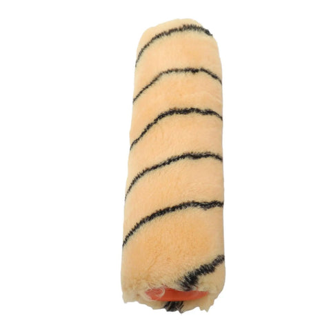 9 Inch Paint Roller Kit With Rustproof Steel Frame And Ultra Thick Nap Pad designed for smooth interior wall painting, featuring a dense cover.