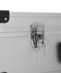 Lock and keys detail on Hard Shell Aluminum Tool Case 18.1 By 13 By 6.3 Inch With 6 Adjustable Compartments And 17 Pockets