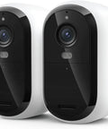 Wireless Outdoor Security Cameras 2K Battery Powered 3rd Gen Two Pack With Color Night Vision And Two Way Audio Easy Setup Home Surveillance