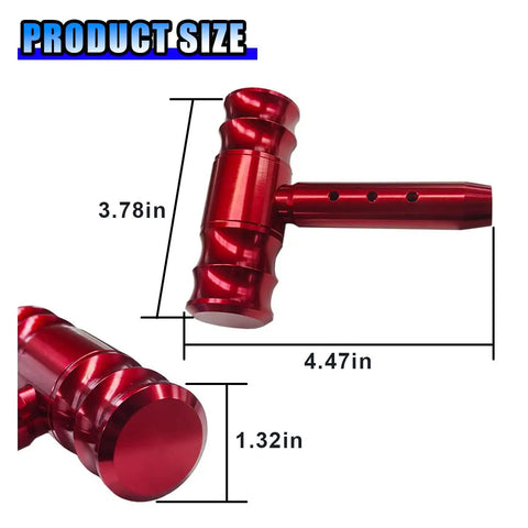 Dimensions of Red Dope Aircraft Style Joystick Shift Knob For Manual Cars, Aluminum Alloy T Handle Gear Shifter