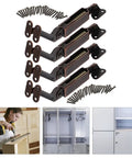Heavy Duty Universal Lid Support Hinges For Wooden Boxes And Cabinets Snag This Dang Solid 4 Pack Iron Set with screws and installation.