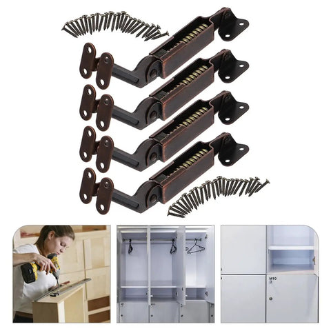 Heavy Duty Universal Lid Support Hinges For Wooden Boxes And Cabinets Snag This Dang Solid 4 Pack Iron Set with screws and installation.