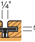 Diagram of Premium Hidden Deck Fastening System With 2 1/4 Inch Type 316 Stainless Deck Screws showing installation dimensions.