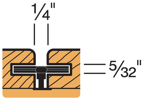Diagram of Premium Hidden Deck Fastening System With 2 1/4 Inch Type 316 Stainless Deck Screws showing installation dimensions.