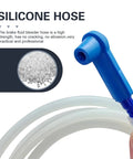 Flexible Brake Fluid Bleeder Hose With Adapter For Cars And Motorcycles Ultra Soft TPR Tube with blue connector
