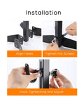 Installation steps for Adjustable Floor Bicycle Stand For Indoor Storage With Easy Hook Design Fits Seat Stay And Chain Stay