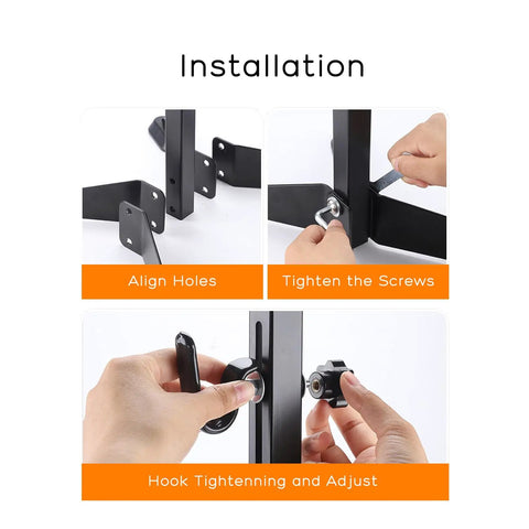 Installation steps for Adjustable Floor Bicycle Stand For Indoor Storage With Easy Hook Design Fits Seat Stay And Chain Stay