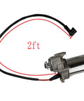 2-Bolt Lower Mount Starter Motor For 50cc To 125cc 4-Stroke ATVs, Dirt Bikes, Go Karts, Quads with 2ft cable shown