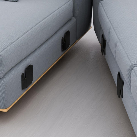Sectional Couch Connectors Kit Easy Install Sofa Hooks 4 Pack Iron Furniture Parts for modular sofa stability
