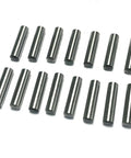 Rock Solid Heavy Duty 3/16x3/4 Inch Dowel Pins and Shelf Pegs, Hella Tough Stainless Alloy Steel support pins in a group.