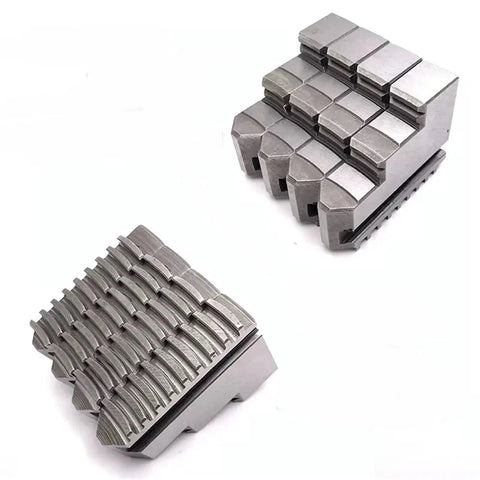 Rock Solid 4 Jaw Lathe Chuck Jaws For K12-80 And K12-100 Metal Lathes. Durable steel jaws for precise gripping on mini lathes.