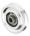 Lightweight Aluminum Alloy Gym Pulley For Home Gym Setup Easy Install Fitness Gear Built To Last With Smooth Operation 70mm Diameter Pulley For Cable Machines And Rehab, silver 70mm aluminum pulley