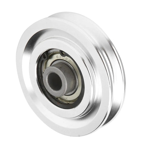 Lightweight Aluminum Alloy Gym Pulley For Home Gym Setup Easy Install Fitness Gear Built To Last With Smooth Operation 70mm Diameter Pulley For Cable Machines And Rehab, silver 70mm pulley