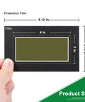 Magnetic Field Viewing Film 2x4 Inch See Magnetic Field Patterns With Color Coding For Science Projects dimensions shown