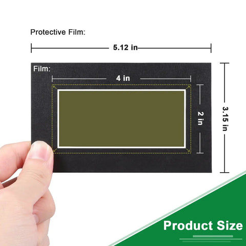 Magnetic Field Viewing Film 2x4 Inch See Magnetic Field Patterns With Color Coding For Science Projects dimensions shown