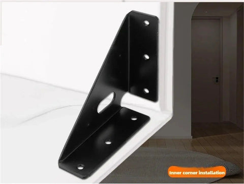 No Doubt The Most Solid Wall Shelf Brackets 30 Pack Slick Gold Finish adjustable slotted design in inner corner installation.