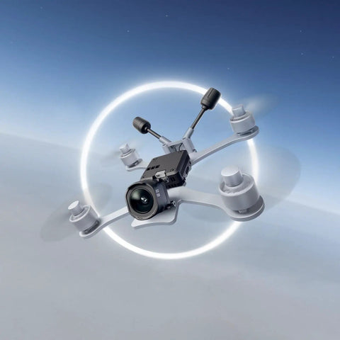 O4 Air Unit Pro FPV Drone Digital Transmission System in flight, capturing 4K 120FPS with 15ms latency and 1080P 100FPS live view