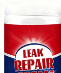 Product bottle labeled 'Leak Repair Cream' with red and blue design