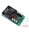 600W Step Down Voltage Regulator Module With Built In Cooling Fan For Industrial And Electronics Projects Handy Adjustable Output Rock Solid Overcurrent And Overtemperature Protection Short Circuit Safeguards Stable Efficient Power Supply Board, angled view