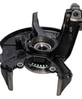 Close-up of front wheel bearing and hub assembly pair with knuckle for VW Golf Jetta Beetle, driver and passenger side knuckle kit