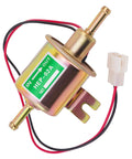 Universal 12V Inline Electric Fuel Pump Low Pressure 2.5 To 4 PSI For Gasoline Or Diesel Engines With Metal Construction Ideal For Motorcycle Carburetors ATVs Trucks Boats And Other Automotive Marine Applications