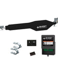Legit Heavy Duty Automatic Swing Gate Opener Kit With Smart Ready Motor And Dope Long Range Remote Control For Residential Driveway Up To Nine Hundred Pounds including motor, remote, and brackets