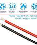 10 Gauge Silicone Wire Dual 10 Ft Spools in red and black ultra flexible 1050 strand count tinned copper low impedance power cable display