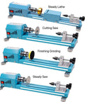 Beast Mini Wood Lathe Milling Machine Set With Adjustable Chuck HSS Saw Blades Turning Tools and Accessories for multiple functions