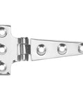 Heavy Hitter T Shaped Barn Door Hardware Stainless Steel Pivot Hinge showing shiny surface and T shaped design for indoor gates.