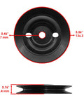 Premium Replacement For AM147272 UC26511 Deck Drive Pulley dimensions 5.36in black fits John Deere X330 X350 X354 X370.