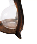 Slick Portable Cold Brew Coffee Maker Tower Featuring Adjusted Drip Speed And Generous 600 ML Size crafted from glass and wood.