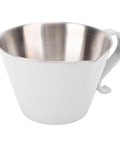 Easy Pour Stainless Steel 100ml Coffee Measuring Cup With V Shaped Spout And Clear Scale For Smooth Milk Frothing