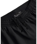 Close-up of Mens Woven Vital Workout Pants with Lightweight Ripstop Fabric, black waist detail, regular fit with slim leg.