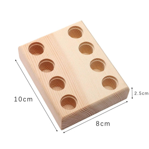 Wooden Beading And Pliers Organizer Tray For Desktop And Workbench Tools Multi Slot Pliers Storage Rack, 10x8x2.5cm