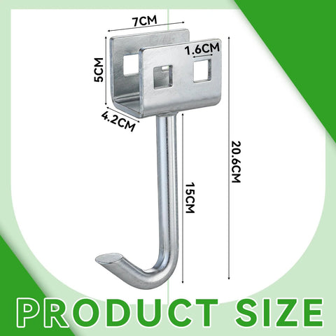 4 Pack Heavy Duty J Hook Concrete Anchors For Wet Concrete Mobile Home Tie Down Straps Secure Foundation With Embedded Installation And High Holding Power Designed For Permanent Installation In Wet Concrete For Mobile Home And Trailer Foundations, showing product dimensions and size in centimeters.