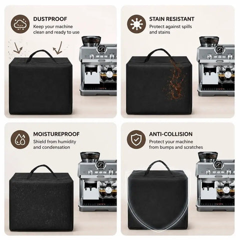 Espresso Machine Cover With Storage Pocket Water And Dust Resistant Durable Kitchen Appliance Cover Fits Most Models