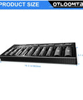 Beefy Heavy Duty 14 Piece Half Inch Impact Socket Set With Deep Sockets Industrial Grade Chrome Vanadium High Torque Includes Drill Socket Adapter Built For Tough Auto And Mechanic Jobs in black with dimensions displayed